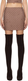 Isa Boulder Ssense Exclusive Taupe Weavewave Skirt In Soil