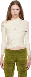 Isa Boulder Ssense Exclusive White & Beige Sweater In Calico