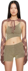 Isa Boulder Ssense Exclusive Yellow & Brown Tank Top In Yellow