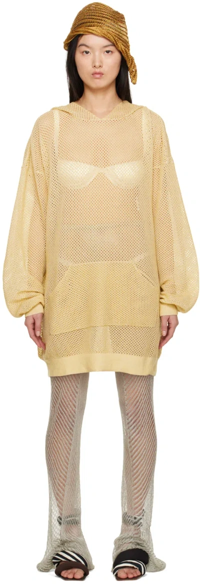 Isa Boulder Ssense Exclusive Yellow Hoodie In Chalk