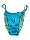 Isa Boulder Swinger Two-tone Satin Bikini Bottom In Multi