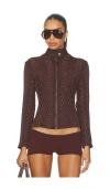 Isa Boulder Threadline Jacket In Brown