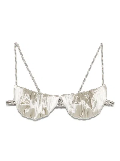 ISA BOULDER TINY TWIST BIKINI TOP - WOMEN'S - NYLON/SPANDEX/ELASTANE/POLYESTER
