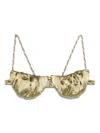 Isa Boulder Tiny Twist Bikini Top In Grün