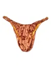 Isa Boulder Tinytwist Bikini Bottom In Orange