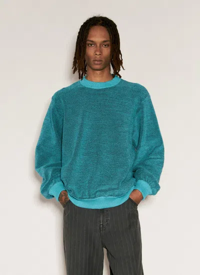 Isa Boulder Towel Sweater In Blue