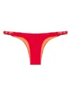 Isa Boulder Tri-twist Bikini Bottoms In Red