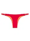 Isa Boulder Tri-twist Bikini Bottoms In Red