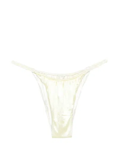 Isa Boulder 트위스트 스트랩 비키니 브리프 In White