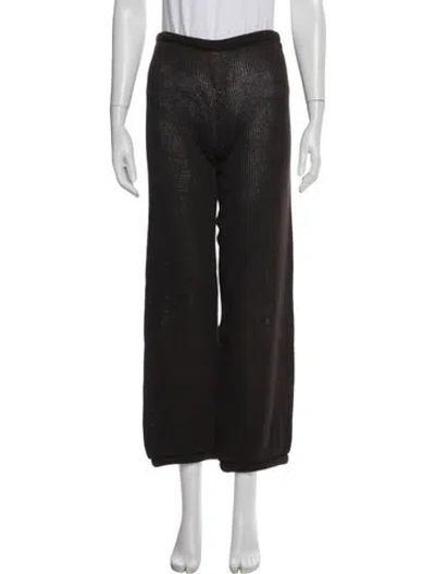 Pre-owned Isa Boulder Wide Leg Pants In Brown