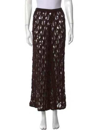 Pre-owned Isa Boulder Wide Leg Pants W/ Tags In Brown