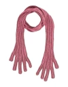 Isa Boulder Woman Gloves Fuchsia Size M Acrylic, Elastane In Pink