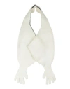 Isa Boulder Woman Gloves White Size M Acrylic, Elastane In Neutral