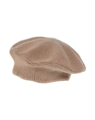 Isa Boulder Brown Reversible Beret In Soilorange