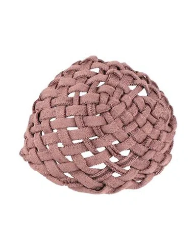 Isa Boulder Woman Hat Light Brown Size L Rayon, Elastane In Beige
