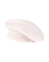 Isa Boulder Pink & Green Reversible Beret In Pink