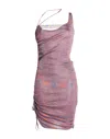 Isa Boulder Midi Dresses In Purple