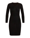 Isa Boulder Woman Mini Dress Brown Size M Acrylic, Elastane In Black