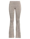 Isa Boulder Woman Pants Beige Size M Rayon, Elastane In Beige