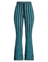 Isa Boulder Woman Pants Turquoise Size M Acrylic, Elastane In Multi
