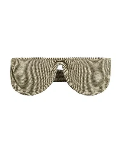Isa Boulder Woman Top Military Green Size M Acrylic, Elastane