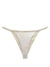 Isa Boulder Full-chain Bikini Bottoms In Grey