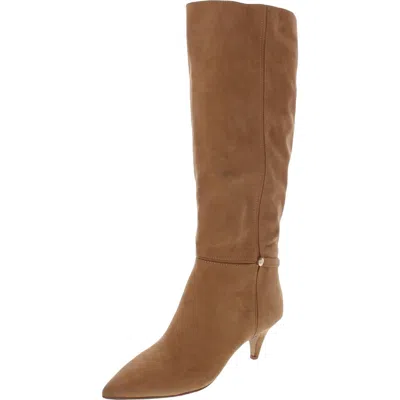 Isaac Mizrahi Abbot Womens Faux Suede Kitten Heel Knee-high Boots In Multi