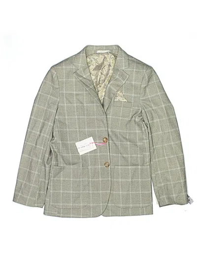 Pre-owned Isaac Mizrahi Kids' Blazer Jacket In Green