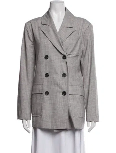 Pre-owned Isaac Mizrahi Blazer W/ Tags In Grey