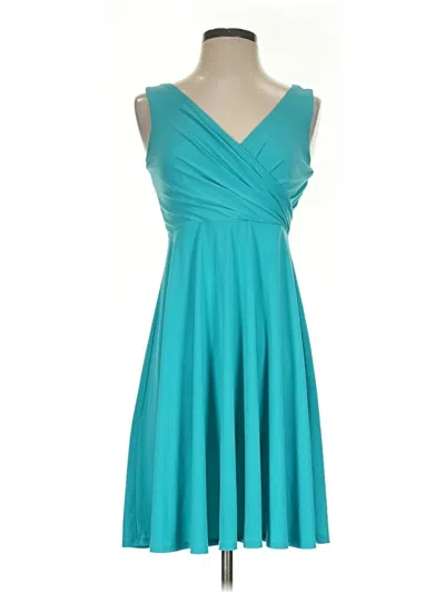 Pre-owned Isaac Mizrahi Cocktail Dress In Teal