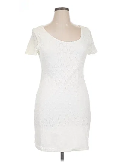 Pre-owned Isaac Mizrahi Cocktail Dress In White