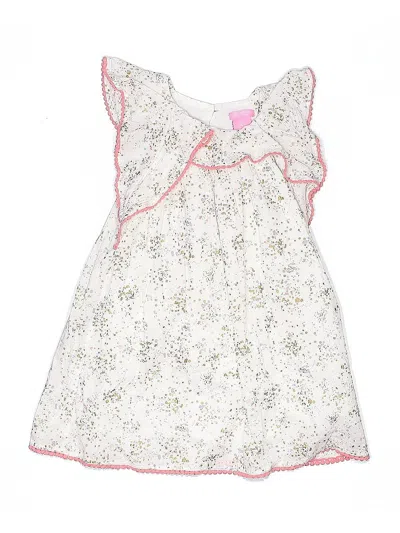 Pre-owned Isaac Mizrahi Kids' Dress In White