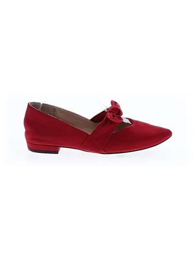 Pre-owned Isaac Mizrahi Flats In Red