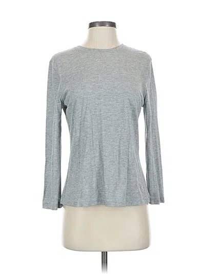 Pre-owned Isaac Mizrahi For Target 3/4 Sleeve Top Gray Crew Neck Tops