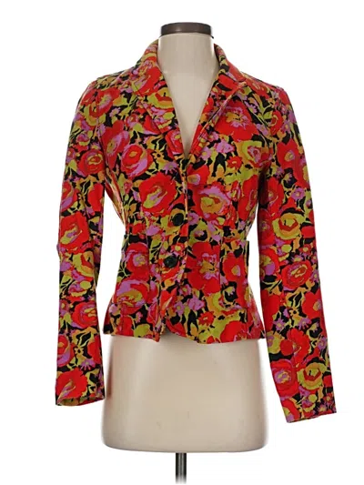 Pre-owned Isaac Mizrahi For Target Blazer Jacket In Red