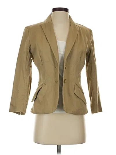Pre-owned Isaac Mizrahi For Target Blazer Jacket In Tan