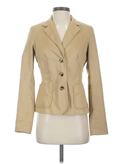 Pre-owned Isaac Mizrahi For Target Blazer Jacket In Tan