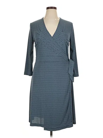 Pre-owned Isaac Mizrahi For Target Casual Dress In Blue