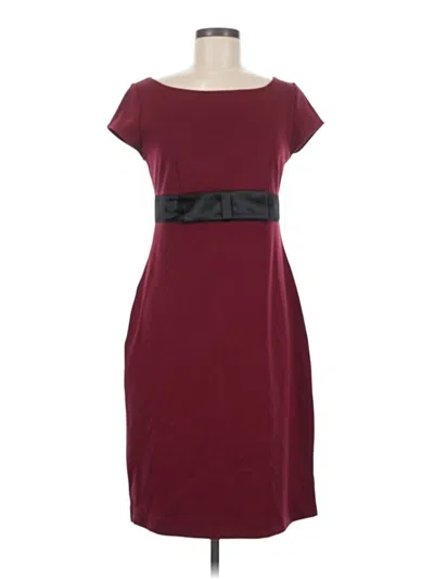 Pre-owned Isaac Mizrahi For Target Casual Dress In Burgundy