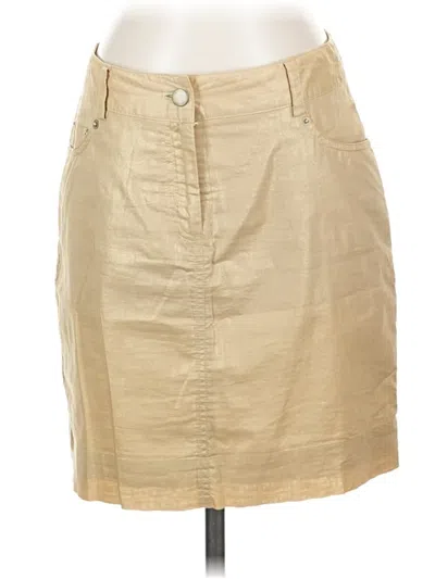 Pre-owned Isaac Mizrahi For Target Casual Skirt In Brown