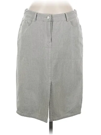 Pre-owned Isaac Mizrahi For Target Casual Skirt In Gray