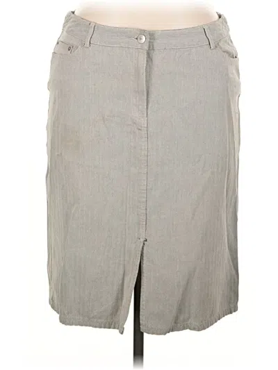 Pre-owned Isaac Mizrahi For Target Casual Skirt In Gray