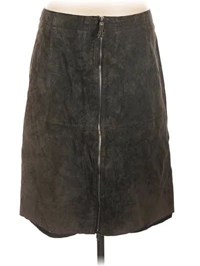 Pre-owned Isaac Mizrahi For Target Casual Skirt In Gray