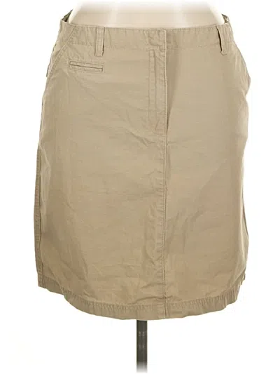 Pre-owned Isaac Mizrahi For Target Casual Skirt In Tan