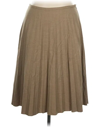 Pre-owned Isaac Mizrahi For Target Casual Skirt In Tan