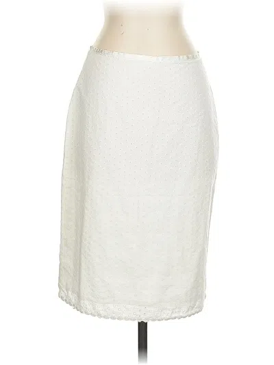 Pre-owned Isaac Mizrahi For Target Formal Skirt In White