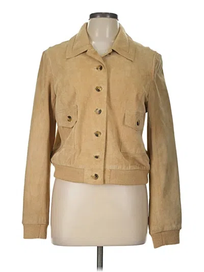 Pre-owned Isaac Mizrahi For Target Jacket In Tan
