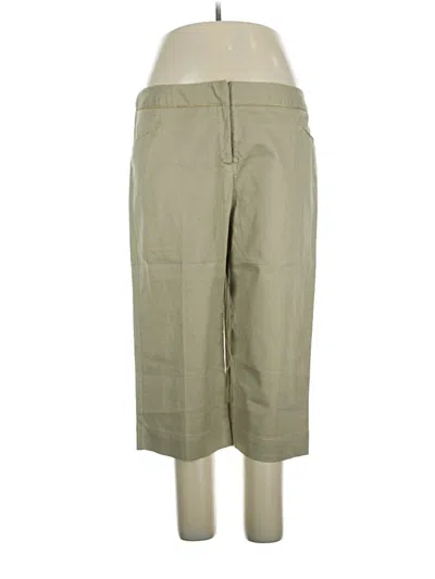Pre-owned Isaac Mizrahi For Target Khaki Pant In Green