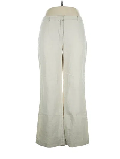 Pre-owned Isaac Mizrahi For Target Linen Pants In White