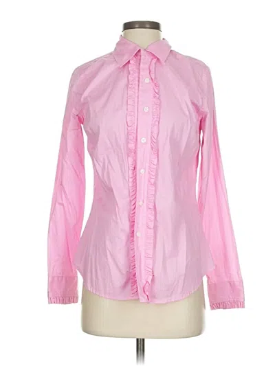 Pre-owned Isaac Mizrahi For Target Long Sleeve Blouse In Pink
